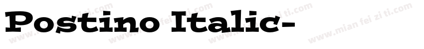Postino Italic字体转换